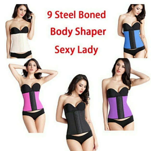 9 Steel boning latex waist trainer SLIMMING CONTRO - Picture 4 of 4